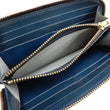 Load image into Gallery viewer, Men's Casual Leather Long Wallet Barns Outfitters Cordovan Zip Around Wallet LE-4318 Dark-Blue