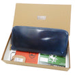 Load image into Gallery viewer, Men's Casual Leather Long Wallet Barns Outfitters Cordovan Zip Around Wallet LE-4318 Dark-Blue