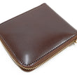 Load image into Gallery viewer, Men's Casual Leather Short Wallet Barns Outfitters Cordovan Zip Around Wallet LE-4319 Chocolate Brown