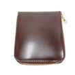 Load image into Gallery viewer, Men's Casual Leather Short Wallet Barns Outfitters Cordovan Zip Around Wallet LE-4319 Chocolate Brown
