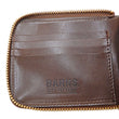 Load image into Gallery viewer, Men's Casual Leather Short Wallet Barns Outfitters Cordovan Zip Around Wallet LE-4319 Chocolate Brown