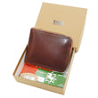 Load image into Gallery viewer, Men's Casual Leather Short Wallet Barns Outfitters Cordovan Zip Around Wallet LE-4319 Chocolate Brown