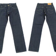 Load image into Gallery viewer, Lee Jeans 101Z with Zip fly Men's Regular Fit Straight Jeans LM8101 Made in Japan LM8101-500 One-Washed Deep Blue Indigo Denim