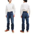 Load image into Gallery viewer, Lee Jeans 101Z with Zip fly Men's Regular Fit Straight Jeans LM8101 Made in Japan LM8101-526 Pre-Faded Blue Indigo Denim