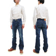 Load image into Gallery viewer, Lee Bootcut Jeans 102 LM8102 Men's Regular Fit Boot Cut Jean LM8102-526 Non-stretch Pre-Faded Blue Indigo Denim