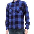 Load image into Gallery viewer, Momotaro Jeans Indigo Flannel Shirt Men's Heavy Herringbone Twill Buffalo Plaid Long Sleeve Work Shirt MLS1010M23