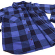 Load image into Gallery viewer, Momotaro Jeans Indigo Flannel Shirt Men's Heavy Herringbone Twill Buffalo Plaid Long Sleeve Work Shirt MLS1010M23