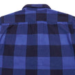 Load image into Gallery viewer, Momotaro Jeans Indigo Flannel Shirt Men's Heavy Herringbone Twill Buffalo Plaid Long Sleeve Work Shirt MLS1010M23