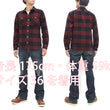 Load image into Gallery viewer, Momotaro Jeans Flannel Shirt Men's Herringbone Twill Buffalo Plaid Long Sleeve Work Shirt MLS1020M23 Red/Black