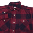 Load image into Gallery viewer, Momotaro Jeans Flannel Shirt Men's Herringbone Twill Buffalo Plaid Long Sleeve Work Shirt MLS1020M23 Red/Black