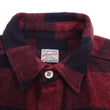Load image into Gallery viewer, Momotaro Jeans Flannel Shirt Men's Herringbone Twill Buffalo Plaid Long Sleeve Work Shirt MLS1020M23 Red/Black