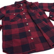 Load image into Gallery viewer, Momotaro Jeans Flannel Shirt Men's Herringbone Twill Buffalo Plaid Long Sleeve Work Shirt MLS1020M23 Red/Black