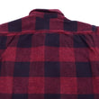 Load image into Gallery viewer, Momotaro Jeans Flannel Shirt Men's Herringbone Twill Buffalo Plaid Long Sleeve Work Shirt MLS1020M23 Red/Black