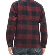Load image into Gallery viewer, Momotaro Jeans Flannel Shirt Men's Herringbone Twill Buffalo Plaid Long Sleeve Work Shirt MLS1020M23 Red/Black