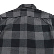 Load image into Gallery viewer, Momotaro Jeans Flannel Shirt Men's Herringbone Twill Buffalo Plaid Long Sleeve Work Shirt MLS1020M23 Gray/Black