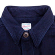 Load image into Gallery viewer, Momotaro Jeans Indigo Dobby Shirt Men's Solid Heavyweight Long Sleeve Button Up Work Shirt MZLS1070