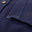 Load image into Gallery viewer, Momotaro Jeans Indigo Dobby Shirt Men's Solid Heavyweight Long Sleeve Button Up Work Shirt MZLS1070