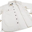 Load image into Gallery viewer, Momotaro Jeans Chambray Shirt Men's Solid Long Sleeve Button Up Work Shirt MS044 Natural