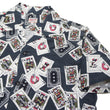Load image into Gallery viewer, Momotaro Jeans Shirt Men's Short Sleeve Japanese Aloha Shirt Hawaiian Shirt MSS1010M31 Black