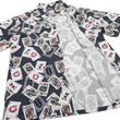 Load image into Gallery viewer, Momotaro Jeans Shirt Men's Short Sleeve Japanese Aloha Shirt Hawaiian Shirt MSS1010M31 Black