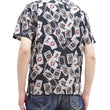 Load image into Gallery viewer, Momotaro Jeans Shirt Men's Short Sleeve Japanese Aloha Shirt Hawaiian Shirt MSS1010M31 Black