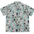 Load image into Gallery viewer, Momotaro Jeans Shirt Men's Short Sleeve Japanese Aloha Shirt Hawaiian Shirt MSS1010M31 Green