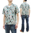 Load image into Gallery viewer, Momotaro Jeans Shirt Men's Short Sleeve Japanese Aloha Shirt Hawaiian Shirt MSS1010M31 Green