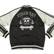 Load image into Gallery viewer, Hanatabi Gakudan Men's Japanese Souvenir Jacket Japanese ONE PIECE Sukajan Script OPSJ-001 Black