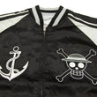 Load image into Gallery viewer, Hanatabi Gakudan Men's Japanese Souvenir Jacket Japanese ONE PIECE Sukajan Script OPSJ-001 Black
