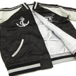 Load image into Gallery viewer, Hanatabi Gakudan Men's Japanese Souvenir Jacket Japanese ONE PIECE Sukajan Script OPSJ-001 Black