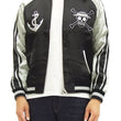 Load image into Gallery viewer, Hanatabi Gakudan Men's Japanese Souvenir Jacket Japanese ONE PIECE Sukajan Script OPSJ-001 Black