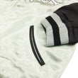 Load image into Gallery viewer, Hanatabi Gakudan Men's Japanese Souvenir Jacket Japanese ONE PIECE Sukajan Script OPSJ-001 Silver