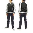 Load image into Gallery viewer, Hanatabi Gakudan Men's Japanese Souvenir Jacket Japanese ONE PIECE Sukajan Script OPSJ-001 Silver