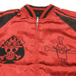 Load image into Gallery viewer, Hanatabi Gakudan Men's Japanese Souvenir Jacket Japanese ONE PIECE Sukajan Script OPSJ-002 Red