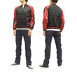 Load image into Gallery viewer, Hanatabi Gakudan Men's Japanese Souvenir Jacket Japanese ONE PIECE Sukajan Script OPSJ-002 Red