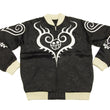 Load image into Gallery viewer, Hanatabi Gakudan Men's Japanese Souvenir Jacket Japanese ONE PIECE Sukajan Script OPSJ-003 Black