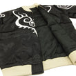 Load image into Gallery viewer, Hanatabi Gakudan Men's Japanese Souvenir Jacket Japanese ONE PIECE Sukajan Script OPSJ-003 Black