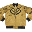 Load image into Gallery viewer, Hanatabi Gakudan Men's Japanese Souvenir Jacket Japanese ONE PIECE Sukajan Script OPSJ-003 Brown
