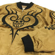 Load image into Gallery viewer, Hanatabi Gakudan Men's Japanese Souvenir Jacket Japanese ONE PIECE Sukajan Script OPSJ-003 Brown