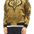 Load image into Gallery viewer, Hanatabi Gakudan Men's Japanese Souvenir Jacket Japanese ONE PIECE Sukajan Script OPSJ-003 Brown