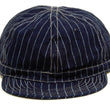 Load image into Gallery viewer, Pherrow's Workman Cap Men's Indigo Wabash Stripe Adjustable Working Hat PWCC1-W