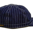 Load image into Gallery viewer, Pherrow's Workman Cap Men's Indigo Wabash Stripe Adjustable Working Hat PWCC1-W