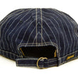 Load image into Gallery viewer, Pherrow's Workman Cap Men's Indigo Wabash Stripe Adjustable Working Hat PWCC1-W