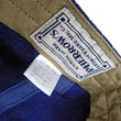 Load image into Gallery viewer, Pherrow's Workman Cap Men's Indigo Wabash Stripe Adjustable Working Hat PWCC1-W