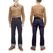 Load image into Gallery viewer, Kojima Genes Jeans Men's 19oz Selvedge Slub Denim Regular Fit Zipper-Fly Straight rnb1000rz RNB-1000RZ