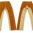 Load image into Gallery viewer, Kojima Genes Two Tone Panel Pants Men's Duck Carpenter Pants with Contrast Inside Leg Panel rnb1081f RNB-1081F Brown/Beige