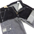 Load image into Gallery viewer, Kojima Genes Two Tone Panel Pants Men's Denim x Hickory Asymmetrical Contrast Panel Work Pants rnb1117 RNB-1117