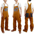 Load image into Gallery viewer, Kojima Genes Overalls Men's Casual Brown Duck Bib Overall with Contrast Pockets RNB-1220HK