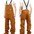 Load image into Gallery viewer, Kojima Genes Overalls Men's Casual Duck Bib Overall with Suspender Straps Low-Back RNB-1335F rnb1335f Camel Duck Canvas
