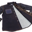 Load image into Gallery viewer, Kojima Genes Contrast Panel Shirt Men's Long Sleeve Two Tone Button Up Shirt rnb2081 RNB-2081 Black Duck Canvas/Indigo Denim